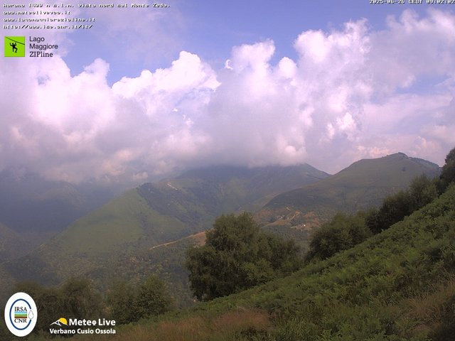 time-lapse frame, Lago Maggiore Zipline webcam