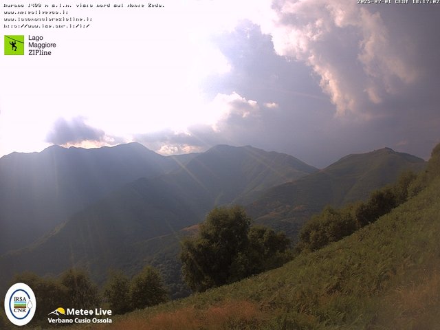 time-lapse frame, Lago Maggiore Zipline webcam