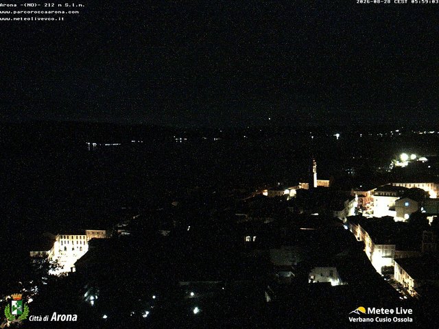 time-lapse frame, Arona webcam