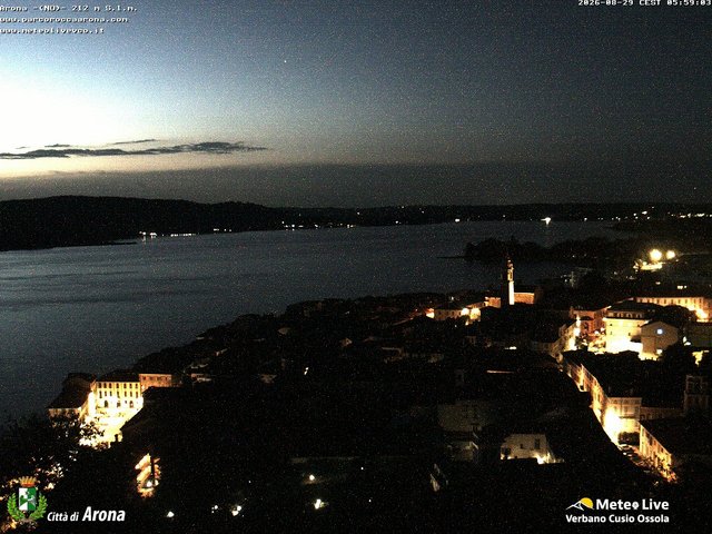 time-lapse frame, Arona webcam