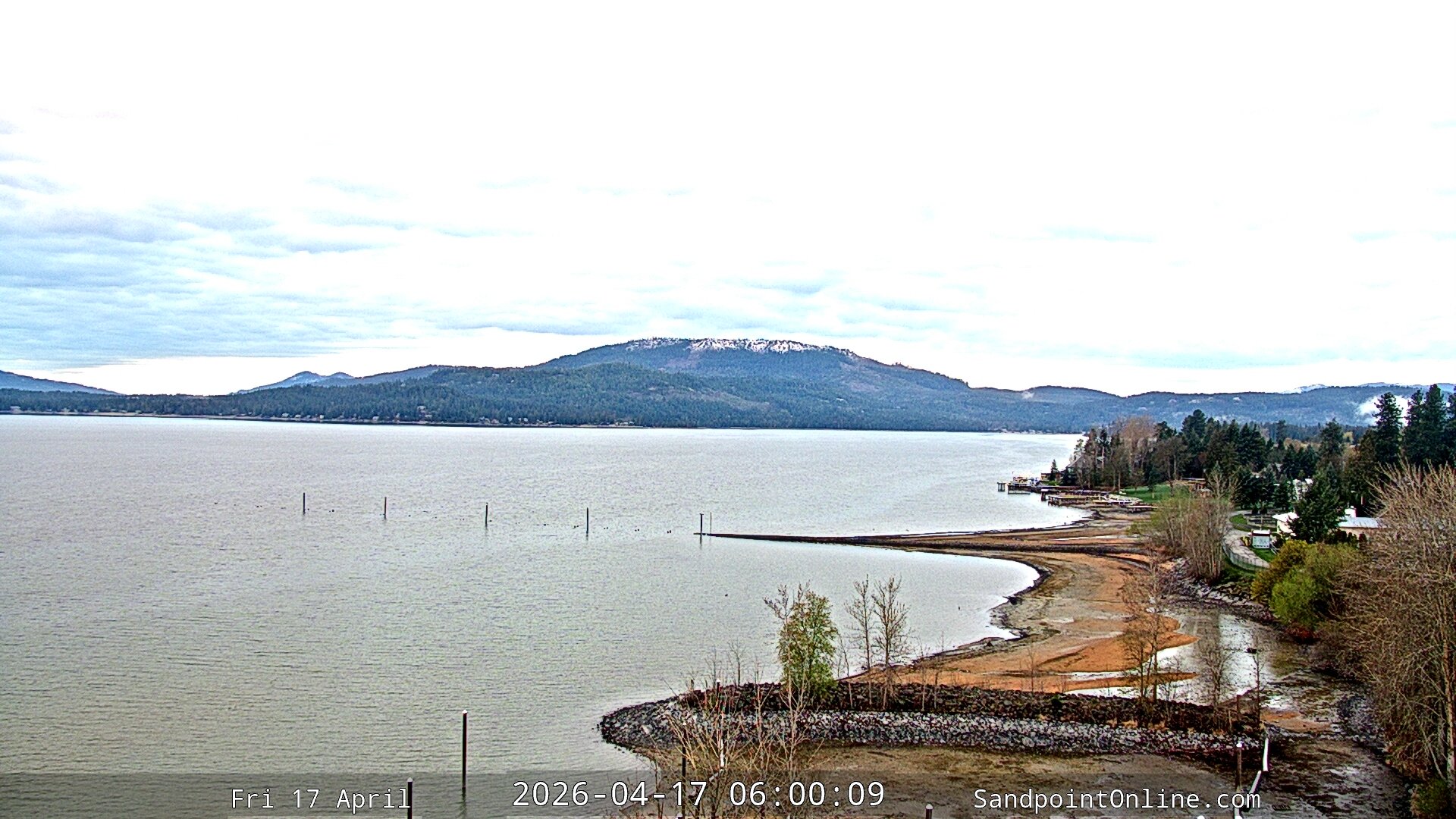 time-lapse frame, Sandpoint Online - Lake Pend Oreille webcam