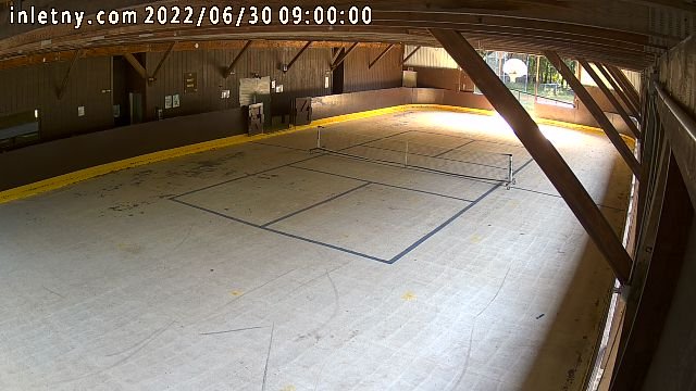 time-lapse frame, Inlet Fern Park Rink webcam