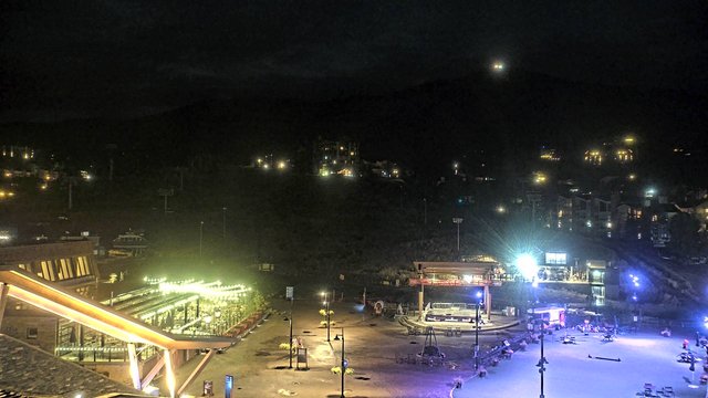 time-lapse frame, Steamboat Gondola Square Clock Tower webcam
