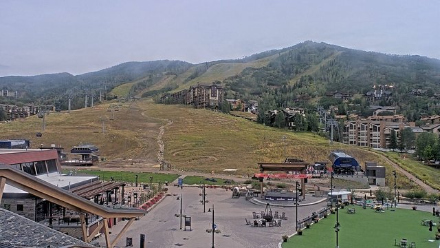 view from Steamboat Gondola Square Clock Tower on 2026-08-31