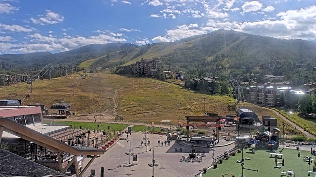 time-lapse frame, Steamboat Gondola Square Clock Tower webcam