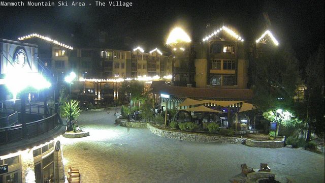 time-lapse frame, Mammoth Village webcam
