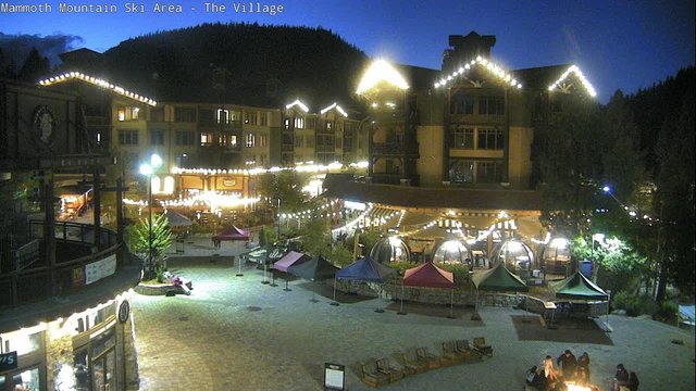 time-lapse frame, Mammoth Village webcam