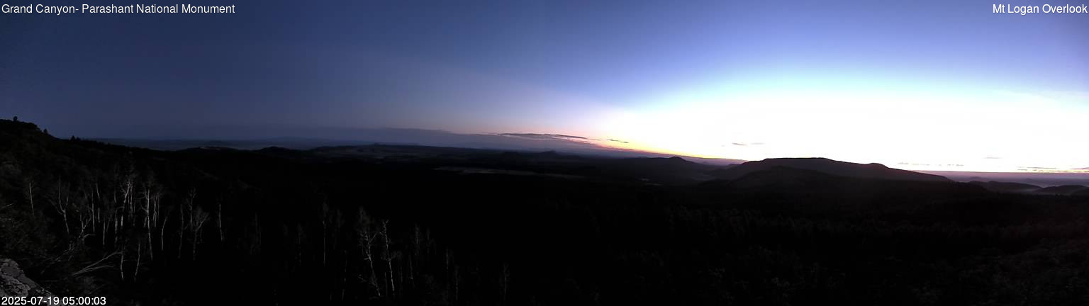 time-lapse frame, Mt Logan webcam