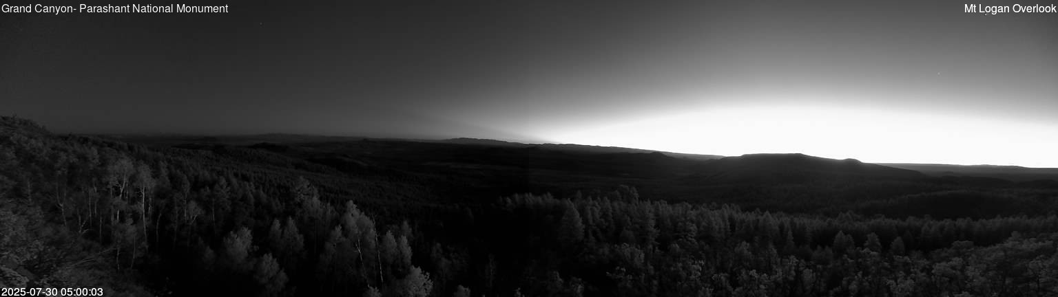 time-lapse frame, Mt Logan webcam