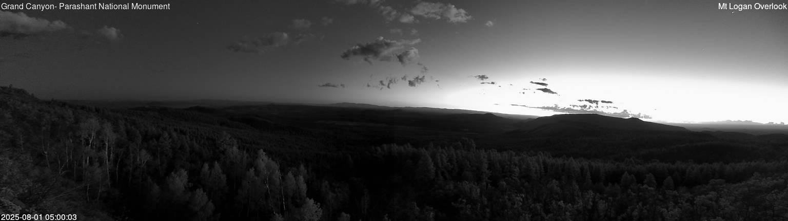 time-lapse frame, Mt Logan webcam