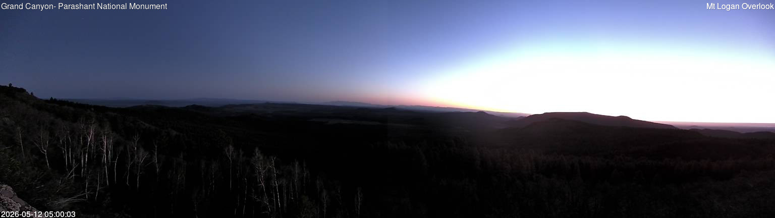 time-lapse frame, Mt Logan webcam