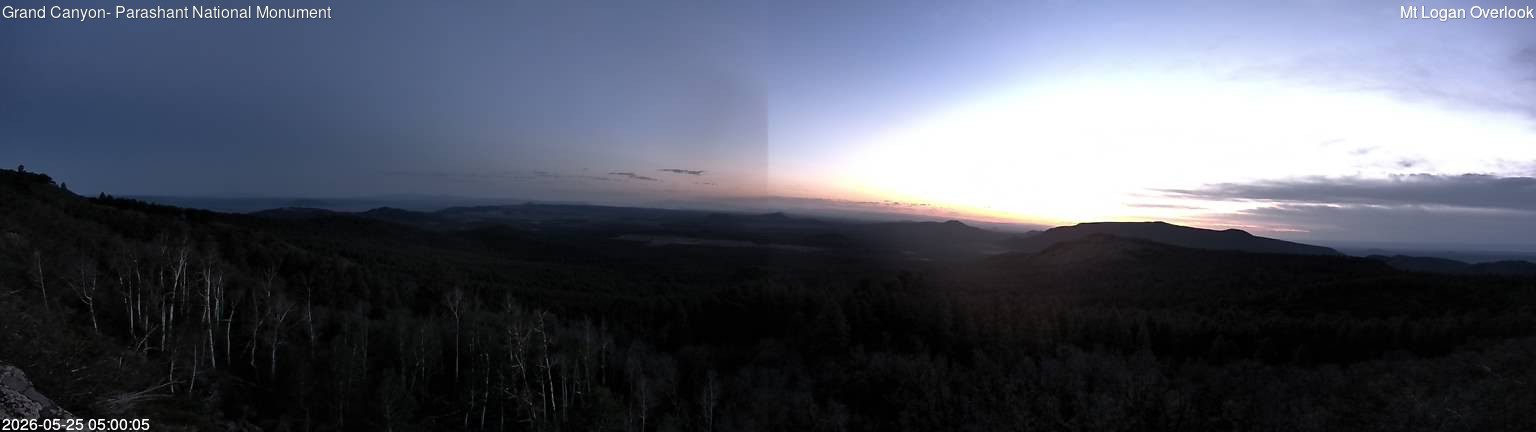 time-lapse frame, Mt Logan webcam