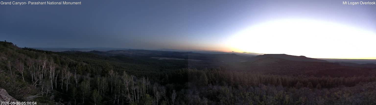 time-lapse frame, Mt Logan webcam