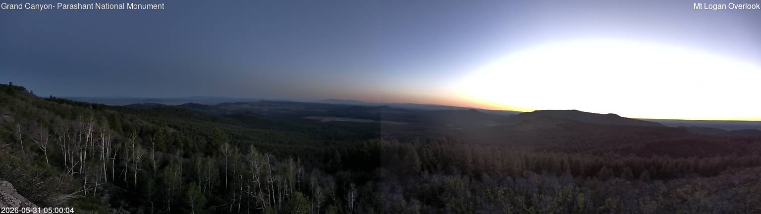 time-lapse frame, Mt Logan webcam