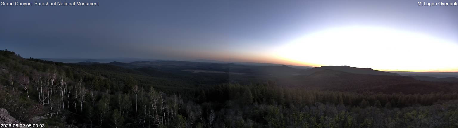 time-lapse frame, Mt Logan webcam