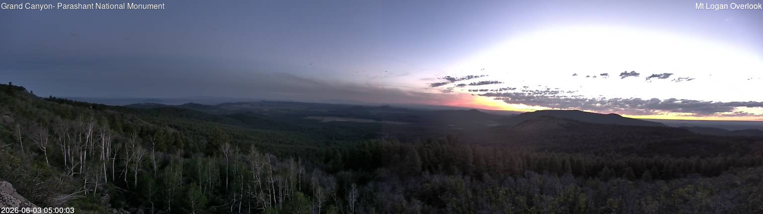 time-lapse frame, Mt Logan webcam