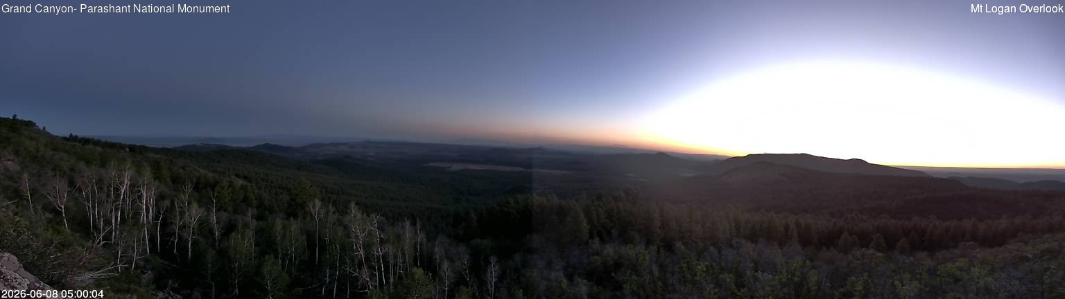 time-lapse frame, Mt Logan webcam