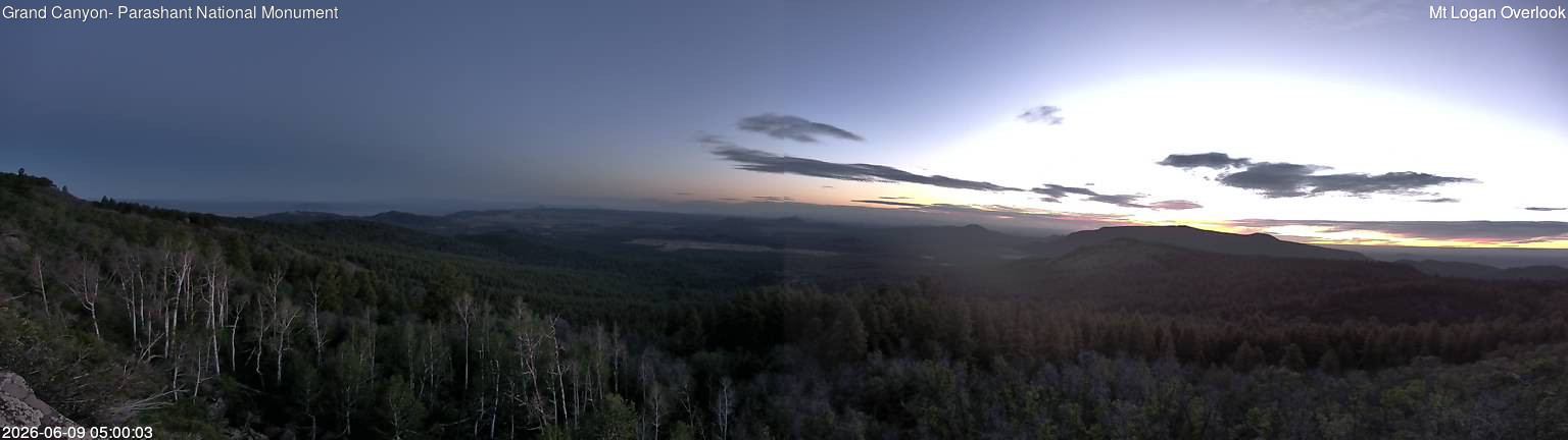 time-lapse frame, Mt Logan webcam
