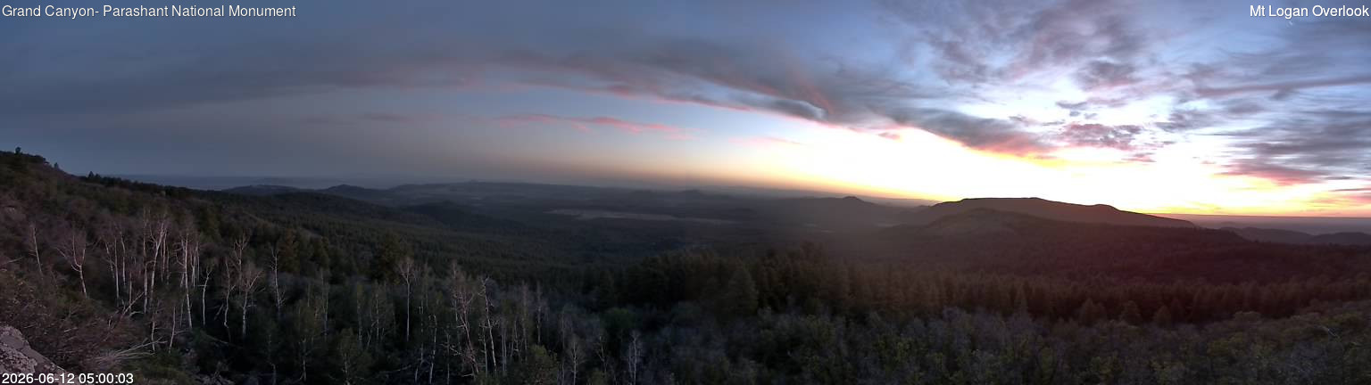 time-lapse frame, Mt Logan webcam