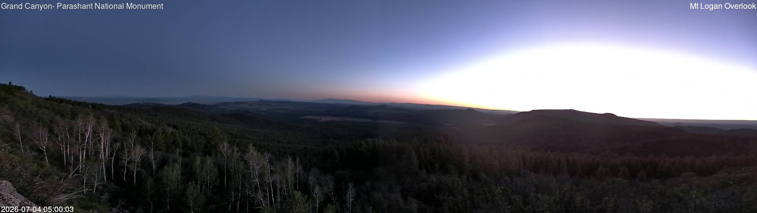 time-lapse frame, Mt Logan webcam