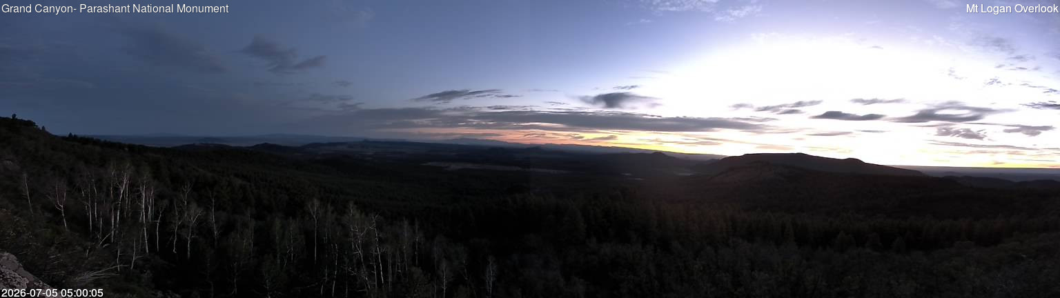time-lapse frame, Mt Logan webcam
