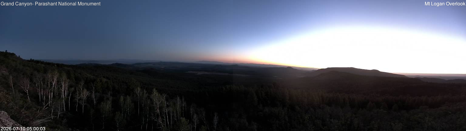 time-lapse frame, Mt Logan webcam