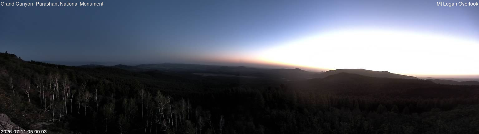 time-lapse frame, Mt Logan webcam