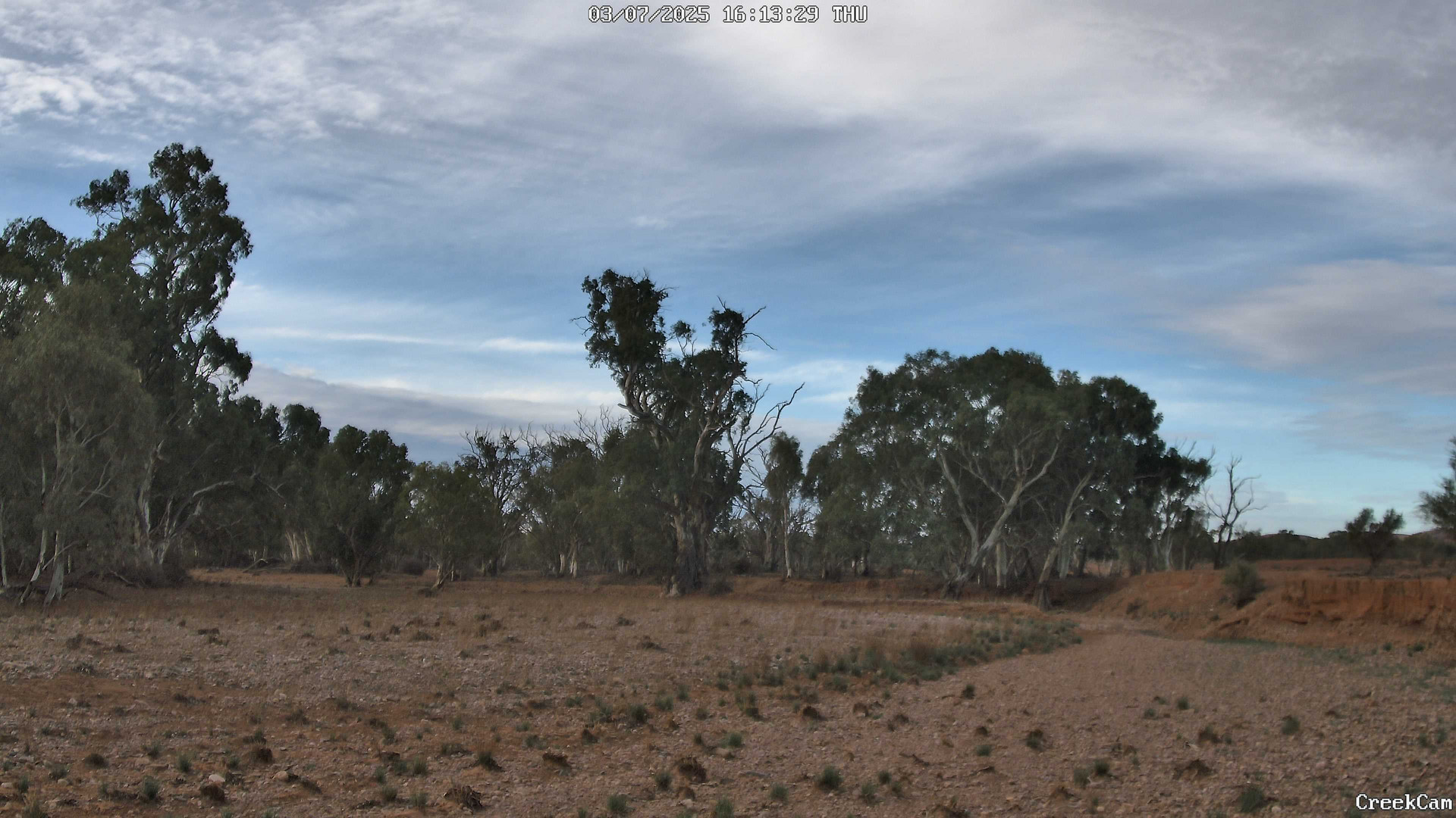 time-lapse frame, CreekCam East webcam