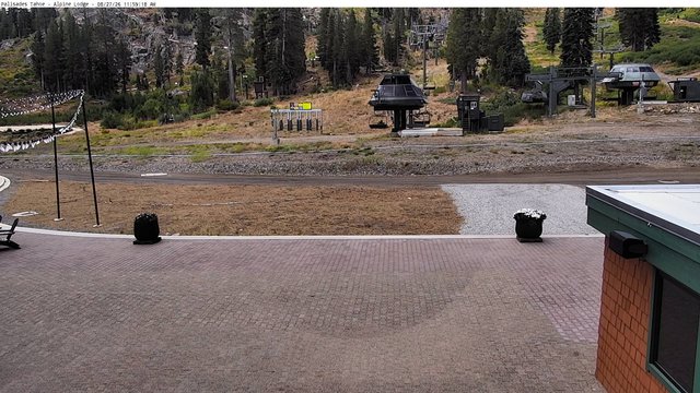 view from Palisades Alpine Lodge on 2026-08-27