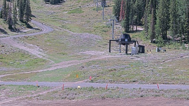 view from Solitude Powderhorn II Lift Line on 2026-08-22