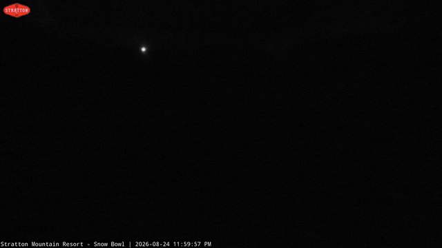 time-lapse frame, Stratton Snow Bowl webcam