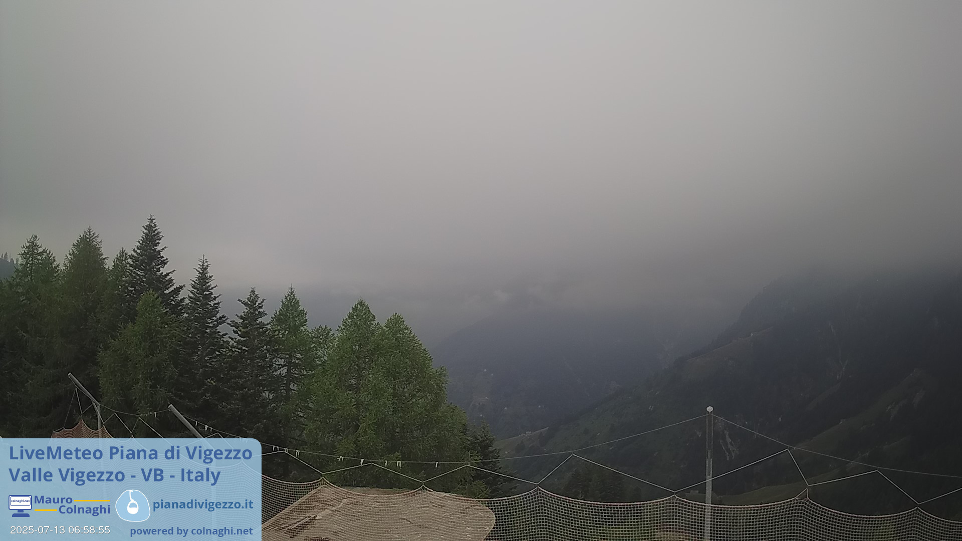 time-lapse frame, Piana Di Vigezzo 3 webcam