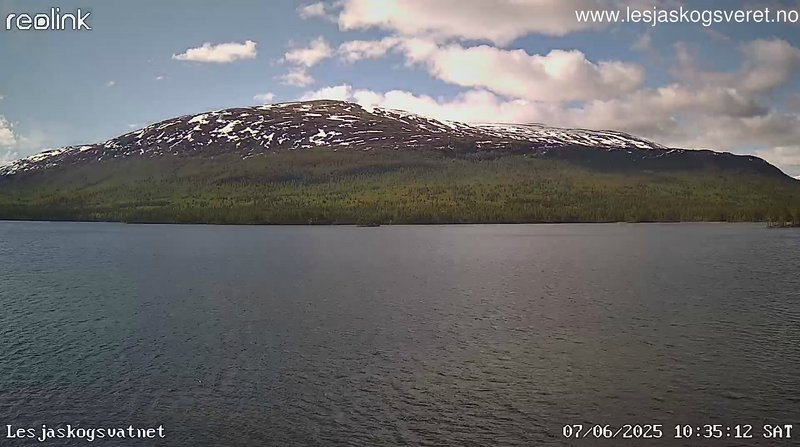 time-lapse frame, Lesjaskogsvatnet webcam
