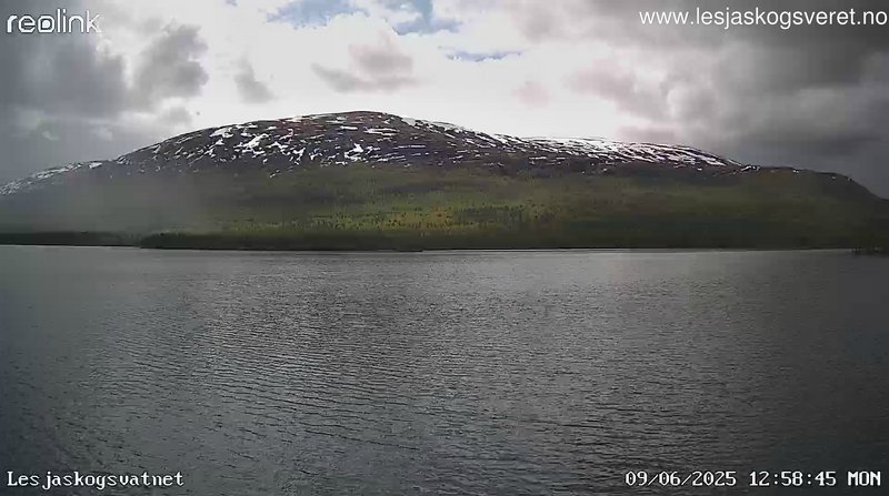 time-lapse frame, Lesjaskogsvatnet webcam