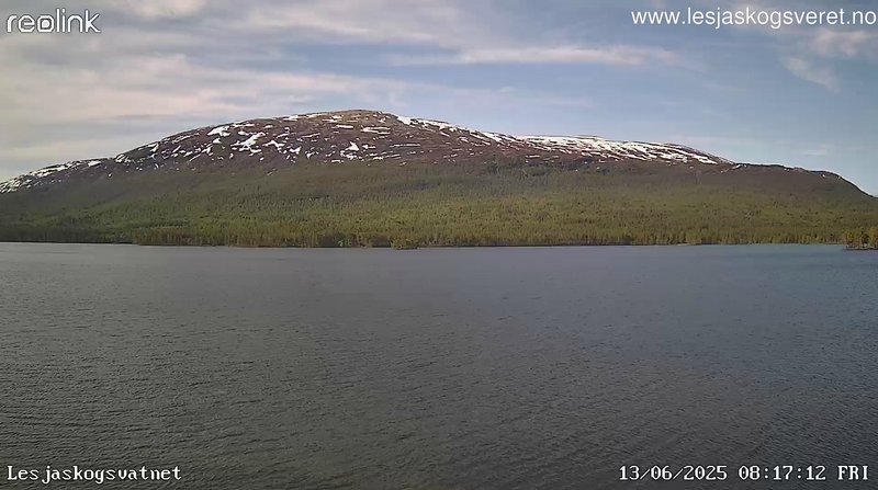 time-lapse frame, Lesjaskogsvatnet webcam