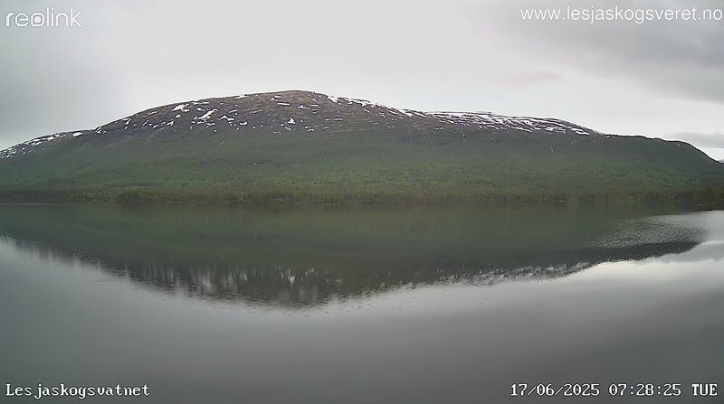 time-lapse frame, Lesjaskogsvatnet webcam