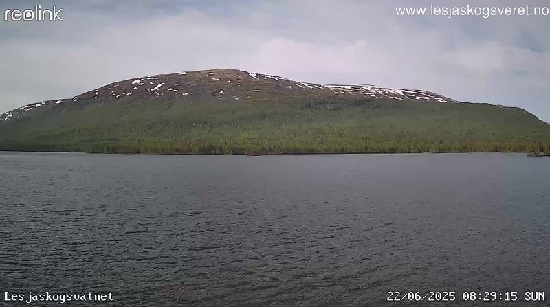 time-lapse frame, Lesjaskogsvatnet webcam