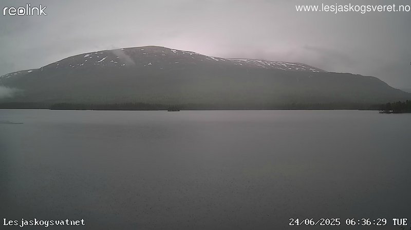 time-lapse frame, Lesjaskogsvatnet webcam