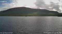 view from Lesjaskogsvatnet on 2025-07-03