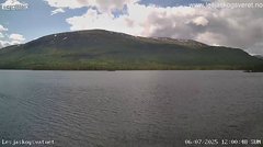 view from Lesjaskogsvatnet on 2025-07-06