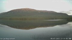 view from Lesjaskogsvatnet on 2025-07-08