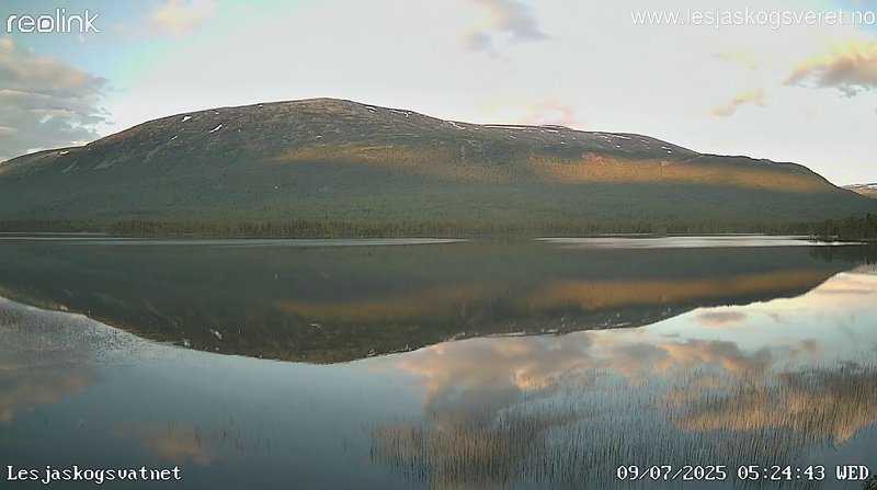 time-lapse frame, Lesjaskogsvatnet webcam