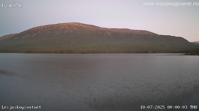 time-lapse frame, Lesjaskogsvatnet webcam