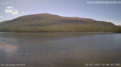 view from Lesjaskogsvatnet on 2025-07-11