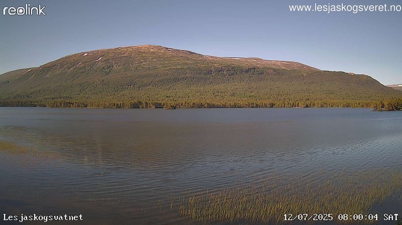 time-lapse frame, Lesjaskogsvatnet webcam
