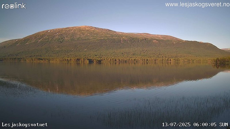 time-lapse frame, Lesjaskogsvatnet webcam