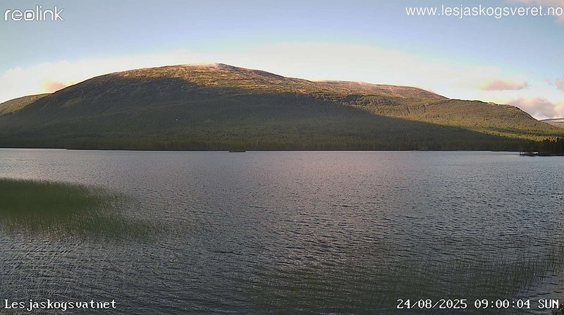 time-lapse frame, Lesjaskogsvatnet webcam