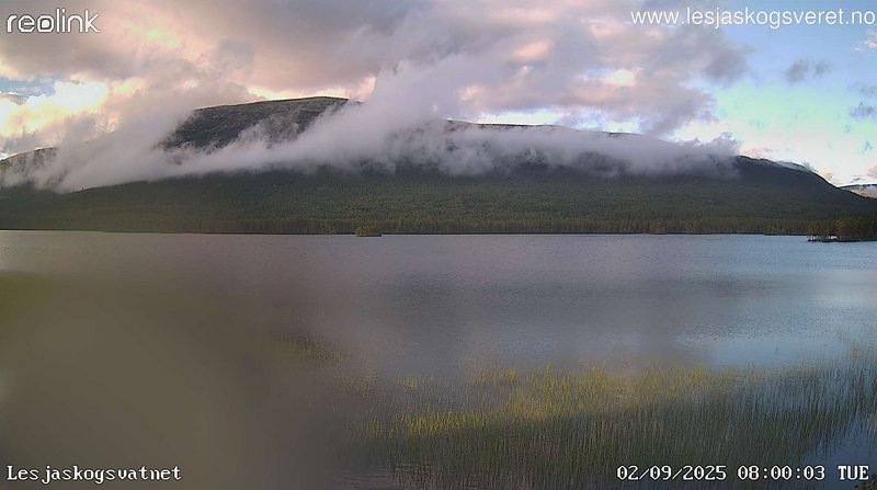 time-lapse frame, Lesjaskogsvatnet webcam