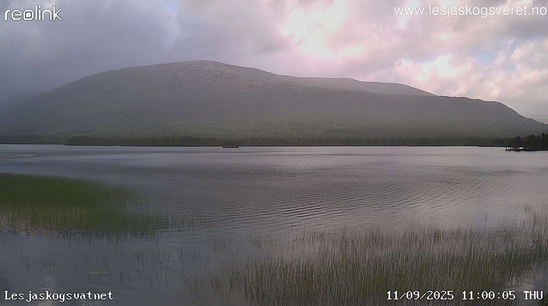 time-lapse frame, Lesjaskogsvatnet webcam