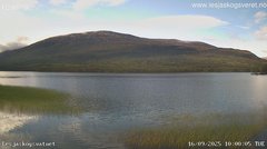 view from Lesjaskogsvatnet on 2025-09-16